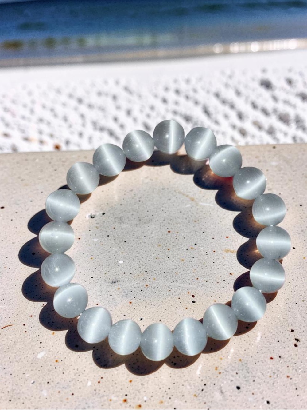 10mm Silver Cat Eye Bracelets 🤍
